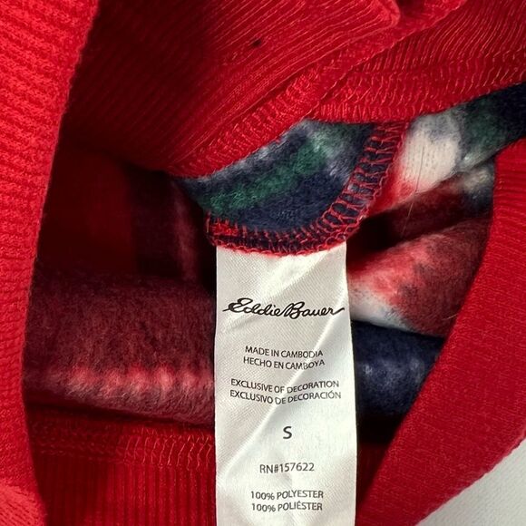 Eddie Bauer Pet Dog Holiday Red Plaid Flannel PJ Outfit Size Small - Picture 6 of 7